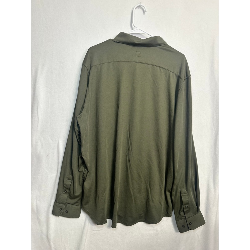 5.11 Tactical Mens 2XL Olive Green Button Down Long Sleeve Shirt 7710161-186 - Picture 7 of 12